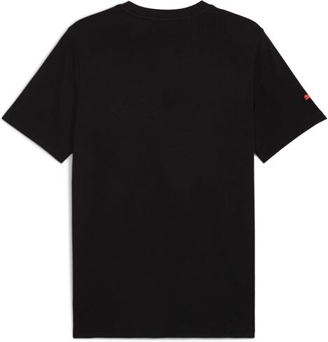 PUMA Mens F1 Essentials Logo 180G رقبة دائرية وأكمام قصيرة كاجوال - أسود in Kuwait