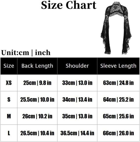 سترة نسائية بأكمام جرس من الدانتيل الفيكتوري - بلوزة قوطي شفافة بتصميم Steampunk من الأزهار لحفلات زفاف الديسكو in Kuwait