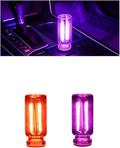 4 PCS USB car Light,car lamp,Touch Dimmable Ambient Lamps in Red, Blue, Pink & Purple, Portable Mini USB Lights for Car, Bedroom, Hallway, Camping in Saudi Arabia
