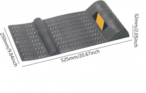 قطعتان من سدادة عجلة سجادة ركن السيارة لأرضيات المرآب وإطارات الرصيف المطاطية الاحترافية سدادة السيارة السوداء تساعد على ركن السيارة in Kuwait