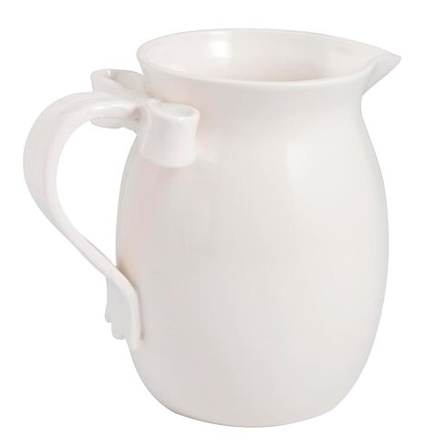 Mud Pie Stoneware White Bow Pitcher in Saudi Arabia