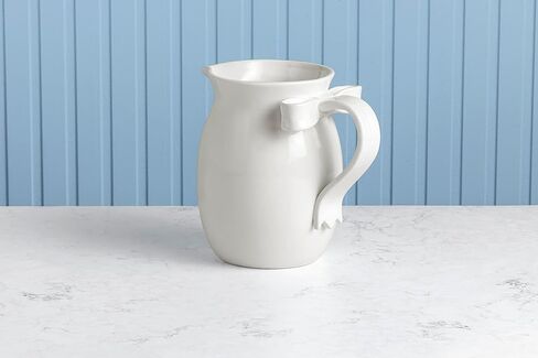Mud Pie Stoneware White Bow Pitcher in Saudi Arabia