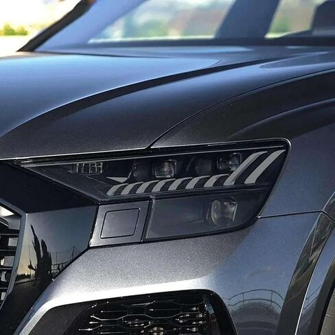 Car Headlight Protection Tint Film Smoke Black TPU Protective Transparent Sticker,Fit for Audi Q8 SQ8 RSQ8 2019-On in Saudi Arabia