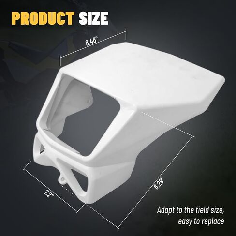 Headlight Cover Compatible For Suzuki DR-Z400S DRZ400SM DR200S DR650SE Replacement 51811-29F50-30H in Kuwait