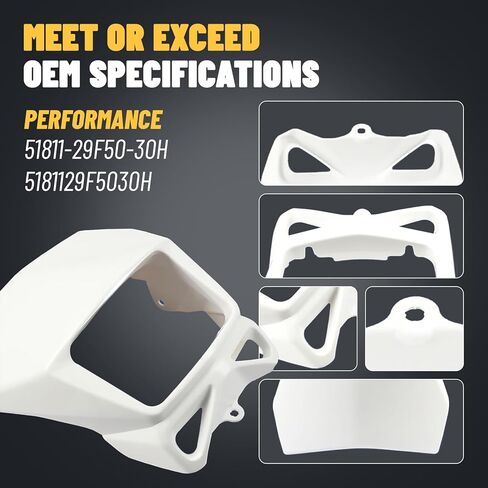 Headlight Cover Compatible For Suzuki DR-Z400S DRZ400SM DR200S DR650SE Replacement 51811-29F50-30H in Kuwait