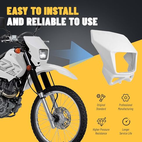 Headlight Cover Compatible For Suzuki DR-Z400S DRZ400SM DR200S DR650SE Replacement 51811-29F50-30H in Kuwait