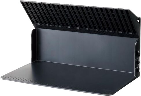 Lihit Lab A3575-24 حامل كتب واحد لتخزين أقراص DVD وأقراص DVD، أسود in Kuwait