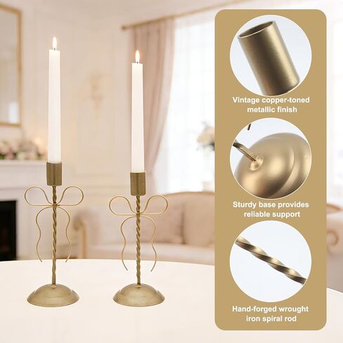 مجموعتان من حوامل الشموع الذهبية، حاملات شموع مستدقة، شمعدانات نحاسية طويلة مع أقواس للموقد وحفلات الزفاف وطاولات عيد الحب والديكورات المركزية in Kuwait