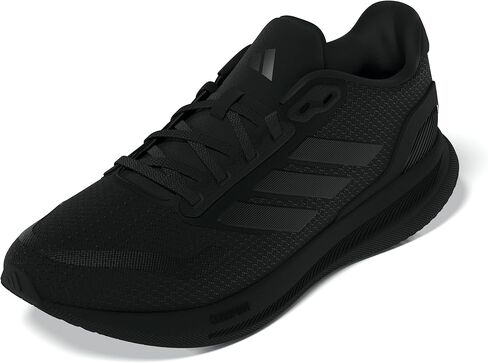 adidas Mens Run Falcon 5 Running, Black/White/Black, 9 in Saudi Arabia