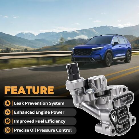 Engine VTEC Spool Valve Assembly w/Oil Pressure Switch and Gasket Fit For Honda Accord Civic CR-V 1.5L 2018-2024 Replaces 15810-6A0-A01 158106A0A01 in Saudi Arabia
