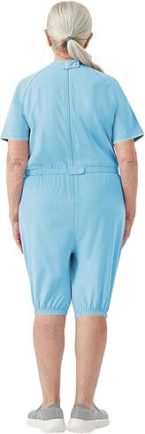 Adaptive Women's Security Back-Zip Jumpsuit - Easy Care Romper for Elderly & Limited Mobility in Saudi Arabia