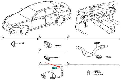 88625-47031 الثرمستور، المبرد (الرقم المادي 1031 للطاقة الشمسية، 2 دبوس لـ: Yaris(frp)،Corolla jpp،Corolla،Corolla nap،Corolla(s.America)،Prius،ls430،ls460/460l،ls500/500h،ls600hl in Kuwait
