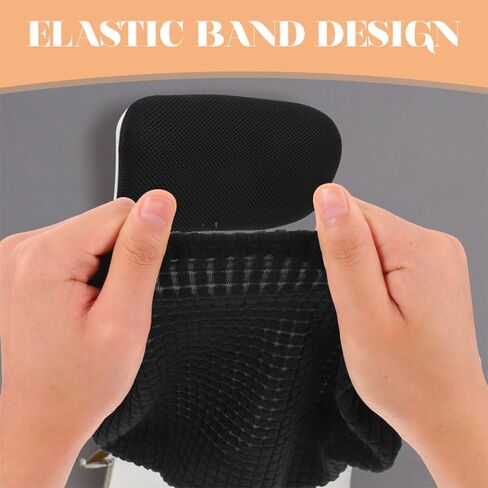 Ciieeo Chair Headrest Cover 9.84X6.69In Elastic Protective Sleeve for Office and Gaming Computer Chairs Comfortable Head Cushion Sleeve in Saudi Arabia