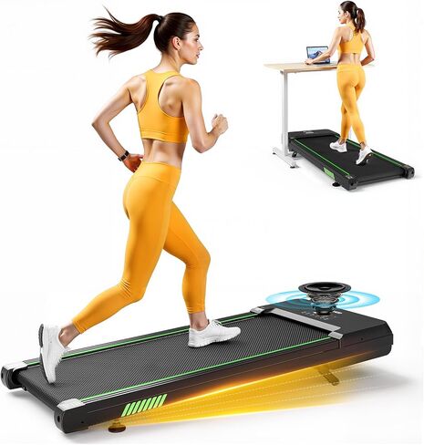 AKLUER Walking Pad with Incline, Under Desk Treadmill for Home, 2.5HP Portable Treadmills with Remote Control, 4 in 1 Incline Treadmill with LED Display in Saudi Arabia