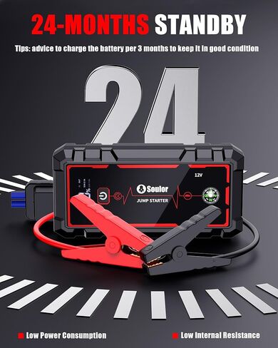 5000A Jump Starter Car Jumper Starter حزمة معززة للبطارية المحمولة مع شاشة LED وإضاءة LED وكابلات توصيل (حتى 10.0 لتر بنزين ومحرك ديزل 10.0 لتر) in Kuwait