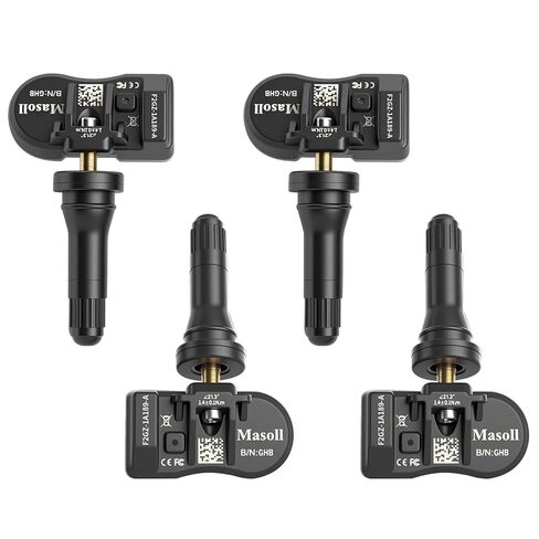 مستشعر TPMS لسيارة Ford F150 F250 Bronco Escape Expedition Explorer Focus Fusion Ranger، مستشعر ضغط الإطارات لفورد لينكولن ميركوري، مستشعر مراقبة ضغط الإطارات 4 عبوات in Kuwait