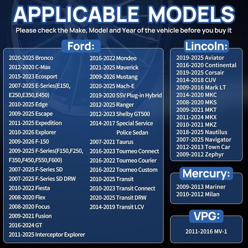 مستشعر TPMS لسيارة Ford F150 F250 Bronco Escape Expedition Explorer Focus Fusion Ranger، مستشعر ضغط الإطارات لفورد لينكولن ميركوري، مستشعر مراقبة ضغط الإطارات 4 عبوات in Kuwait