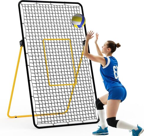 نظام شبكة كرة طائرة مناسب لجميع الأحوال الجوية مقاس 8x11 قدم، ارتفاع قابل للتعديل (6.5-8 قدم)، شبكة تدريب محمولة مع حقيبة، إعداد سريع للعب في الأماكن المغلقة/الخارجية in Kuwait