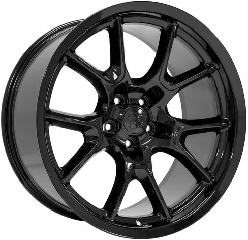 OE Wheels DG21-20100-5115-18B: 20" Replica Wheel Dg21 Fits Dodge Challenger 20X10 Gloss Black Wheel in Saudi Arabia