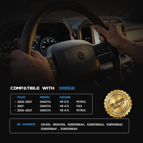 مضخة توجيه كهربائية من KELOKE، مع بكرة وخزان، متوافقة مع دودج داكوتا 2005-2007 V6 3.7L، داكوتا 2007 V8 4.7L، داكوتا 2005-2007 V8 4.7L، استبدال # 21-5429 52855186AH in Kuwait