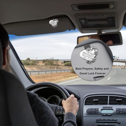 مشبك واقي السيارة من سانت كريستوفر، وسام سانت كريستوفر لواقي السيارة، وإكسسوارات حاجب السيارات، هدية للسائقين والعائلات والأصدقاء in Kuwait