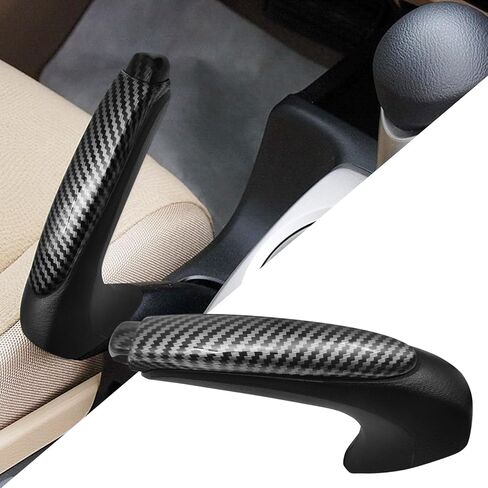 QianBao Emergency Parking Brake Handle 47115-SNA-A82 Emergency Brake Parking Handle Protector Cover Compatible with Honda Civic 2006-2011 Carbon Fiber in Saudi Arabia