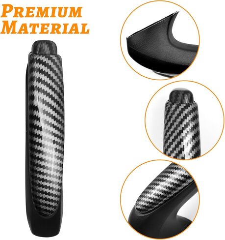 QianBao Emergency Parking Brake Handle 47115-SNA-A82 Emergency Brake Parking Handle Protector Cover Compatible with Honda Civic 2006-2011 Carbon Fiber in Saudi Arabia