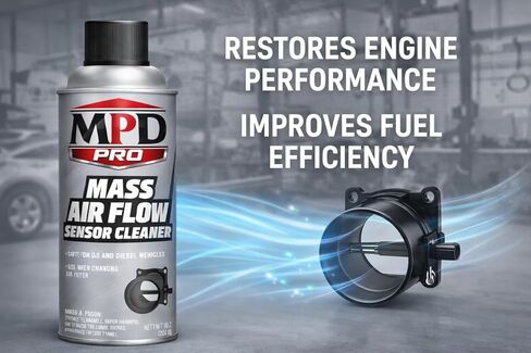 MPD PRO Mass Air Flow Sensor Cleaner Spray – Professional Formula for Delicate MAF Sensors | Safely Cleans without Residue | Boosts Engine Performance, Fuel Efficiency & Throttle Response, (Pack-1) in Saudi Arabia