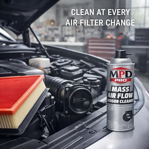 MPD PRO Mass Air Flow Sensor Cleaner Spray – Professional Formula for Delicate MAF Sensors | Safely Cleans without Residue | Boosts Engine Performance, Fuel Efficiency & Throttle Response, (Pack-1) in Saudi Arabia