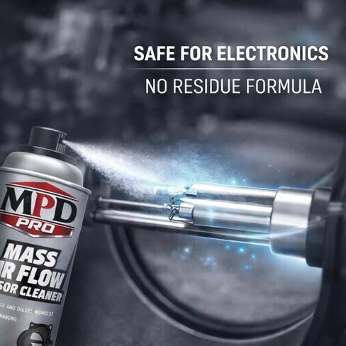 MPD PRO Mass Air Flow Sensor Cleaner Spray – Professional Formula for Delicate MAF Sensors | Safely Cleans without Residue | Boosts Engine Performance, Fuel Efficiency & Throttle Response, (Pack-1) in Saudi Arabia