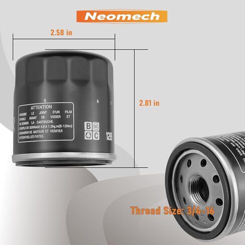 49065-0724 49065-7010 فلتر الزيت متوافق مع كاواساكي FX850V FX801V FJ180V FH381-721V FH601-770D FX751-FX1000V FX600V FR691V يستبدل 49065-2087 49065-2086 49065-2057 49065-2071(2 قطعة) in Saudi Arabia