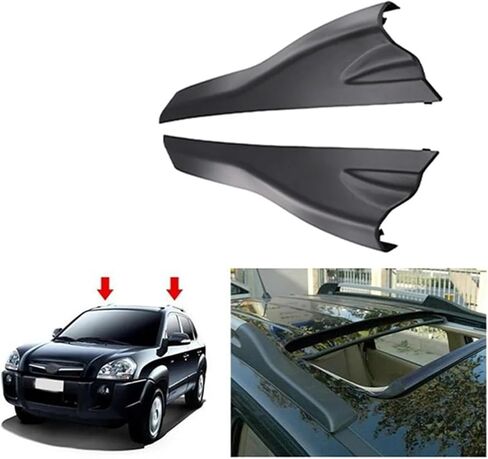 Car Front Roof Luggage Rack Cover Roof Rack Cover Compatible For Hyundai Tucson 2005-2009 872912E000 872922E000-A61E in Kuwait