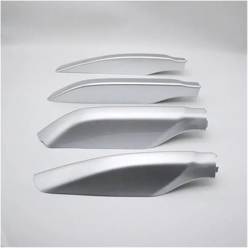 Car Roof Rack Cover Bar Rail End Shell Compatible For Toyota Land Cruiser Prado 150 Fj150 2010 2011 2012 2013 2014 2015 2016 2017(2pcs middle silver) in Saudi Arabia