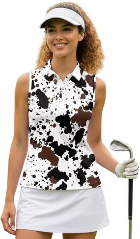 Women's Tennis Tank Tops Racerback with Collar Moisture Wicking Golf Shirts Sleeveless Athletic Tops XS-2XL in Saudi Arabia