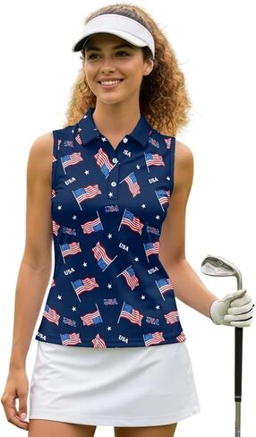 Women's Tennis Tank Tops Racerback with Collar Moisture Wicking Golf Shirts Sleeveless Athletic Tops XS-2XL in Saudi Arabia