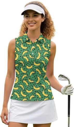 Women's Tennis Tank Tops Racerback with Collar Moisture Wicking Golf Shirts Sleeveless Athletic Tops XS-2XL in Saudi Arabia