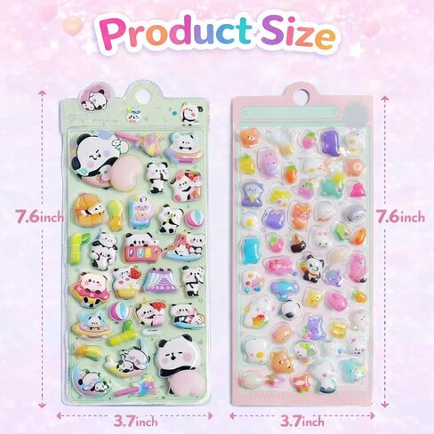 ملصقات صغيرة منتفخة ثلاثية الأبعاد، أكثر من 230 ملصق Kawaii لطيف (6 أوراق، نمطان)، ملصقات فقاعات مرتفعة ناعمة لحافظة الهاتف، والمجلات، والمخططين، وسجلات القصاصات، وديكور DIY in Saudi Arabia