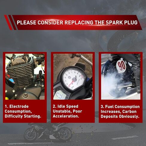 WOOSTAR CR8E Spark Plug Replacement for LTZ400 EFI Motorcycle in Saudi Arabia
