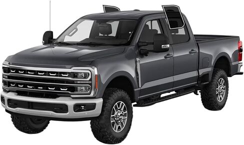 Precut Windows Tint Film Back Cars Sun Blocking Protection Privacy Anti Shatter Glass 2 Ply Computer Cut Any Tint Shade for Ford F250 Crew Cab 2017-2024 in Kuwait