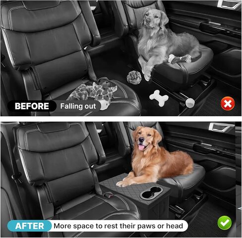 Mixsuper Liner Car Seat Organizer Ford Explorer Organizer 2020-2026 with Cup Holders Center Console Organizer for Explorer Seat Aisle Storage Box for Kids Travel Accessories in Kuwait