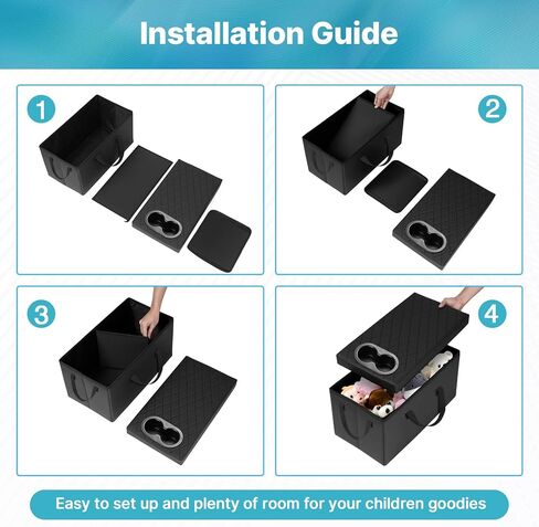 Mixsuper Liner Car Seat Organizer Ford Explorer Organizer 2020-2026 with Cup Holders Center Console Organizer for Explorer Seat Aisle Storage Box for Kids Travel Accessories in Kuwait