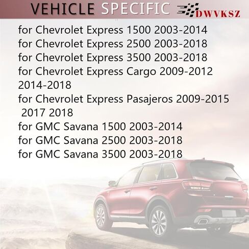 بديل خرطوم سائل التبريد A/C لسيارة شيفروليه إكسبريس كارجو 6.0L 2012 2015 2016 2017، لسيارة GMC Savana 2500 4.3L 2003 2004 2005 2006 2018، لسيارة Express 2500 5.3L 2003 2004 2005، (1x) in Kuwait