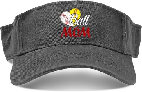 كرات البيسبول من Ball Mom Softballs، كرات البيسبول الممتعة للفتيات، قبعات واقي من الشمس للرجال، قبعة واقية من الشمس العصرية، مقاس واحد متوسط، Allblack in Saudi Arabia