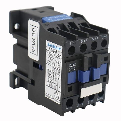 Baomain AC Contactor CJX2-1810 ملف 110 فولت 50/60 هرتز 3 المرحلة 1NO (مفتوح عادة) in Kuwait