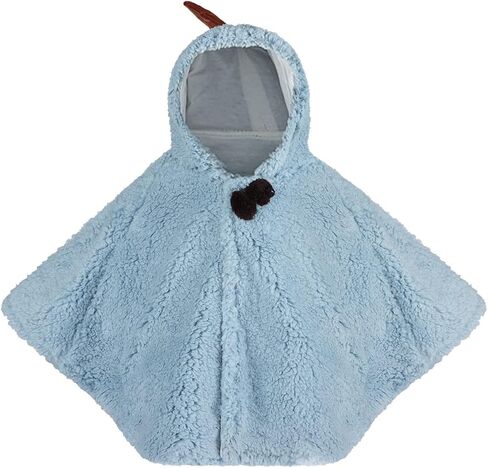 PENINSULA LOVE Toddler Plush Hooded Cape Fleece Shawl Cloak Fuzzy Poncho Jacket Windproof Warm Hoodie Coat 0-3 Years Old in Saudi Arabia