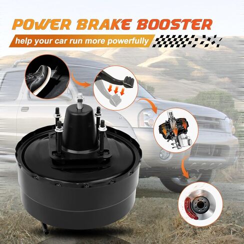 53-6006 Power Vacuum Brake Booster Compatible with Nissan Frontier Xterra 2000-2004 L4 2.4L V6 3.3L without Master Cylinder, Replace# 536006, 472107B400 in Saudi Arabia