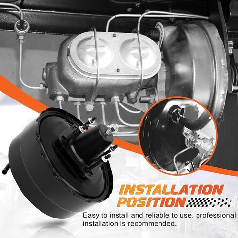 53-6006 Power Vacuum Brake Booster Compatible with Nissan Frontier Xterra 2000-2004 L4 2.4L V6 3.3L without Master Cylinder, Replace# 536006, 472107B400 in Saudi Arabia
