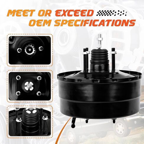 53-6006 Power Vacuum Brake Booster Compatible with Nissan Frontier Xterra 2000-2004 L4 2.4L V6 3.3L without Master Cylinder, Replace# 536006, 472107B400 in Saudi Arabia