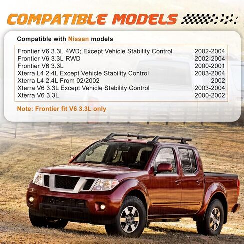53-6006 Power Vacuum Brake Booster Compatible with Nissan Frontier Xterra 2000-2004 L4 2.4L V6 3.3L without Master Cylinder, Replace# 536006, 472107B400 in Saudi Arabia
