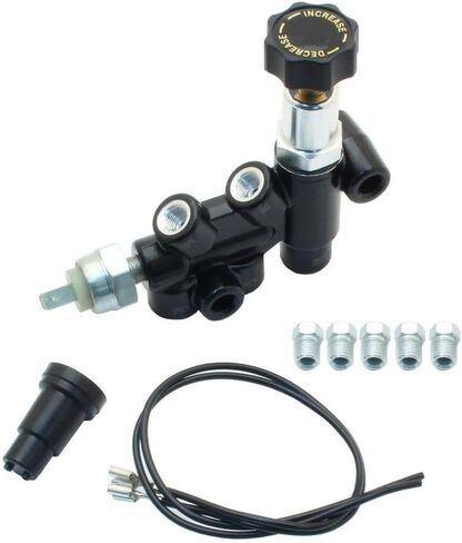 Speedway Motors Power Brake Booster Conversion Kit Compatible with 1960–1966 Chevy and GMC Trucks, 8" Dual Booster, 1-1/8" Bore Oval Master Cylinder, Adjustable Valve, Bracket in Saudi Arabia